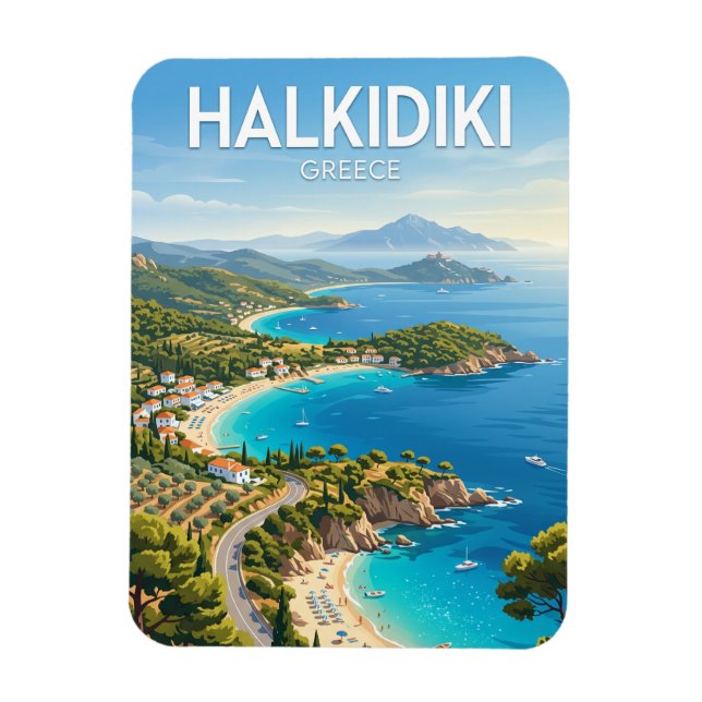 Halkidiki Greece Magnet (Vertical)