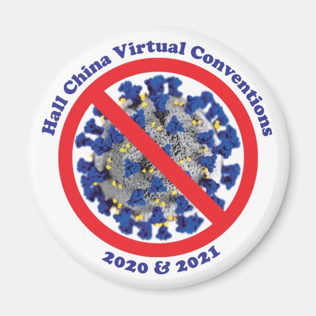 Hall China No Covid Magnet (Front)