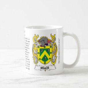 Hall Family Coat of Arms a mug