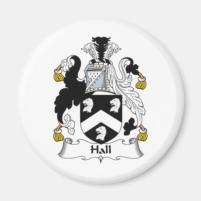 Hall Family Crest Magnet (Front)