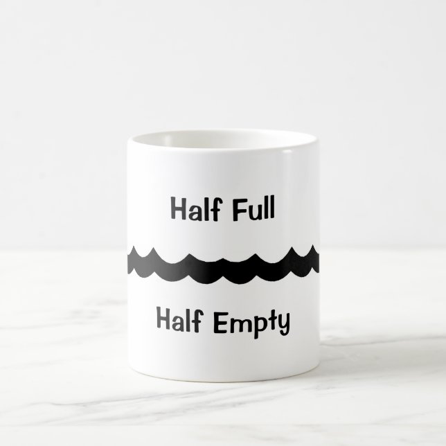 Hall Full Half Empty Coffee Mug (Center)