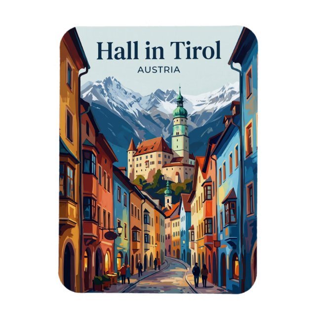 Hall in Tirol Austria Magnet (Vertical)