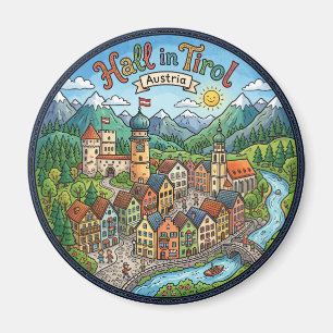 Hall in Tirol Austria Magnet