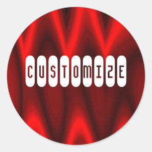 Hall of Flame II Template Classic Round Sticker