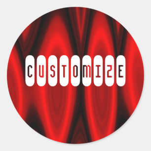 Hall of Flame - Template Classic Round Sticker