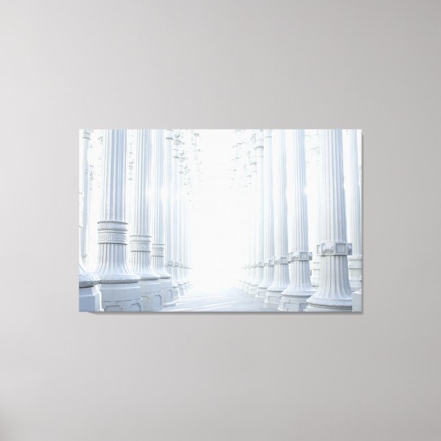 hall of justice wrapped canvas (Front)