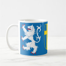 HALLAND Coat of Arms Coffee Cup.