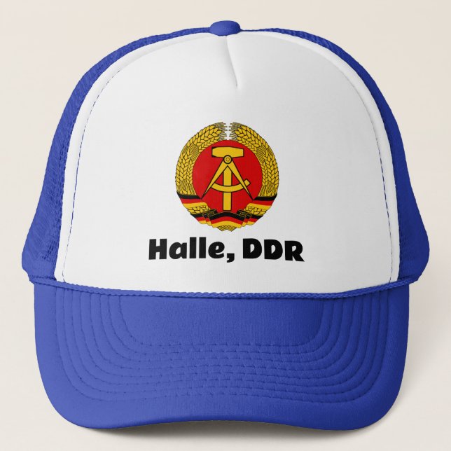 Halle, Deutsche Demokratische Republik - DDR Trucker Hat (Front)