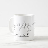 Halle peptide name mug (Front Left)
