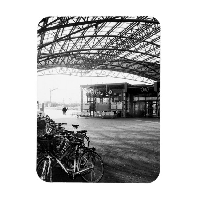 Halle Train Station, Belgium Magnet (Vertical)