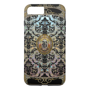 Halleesham Elegant Damask Monogram Plus iPhone 8 Plus/7 Plus Case
