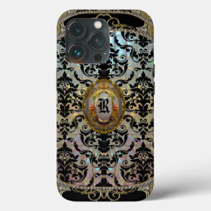 Halleesham Pattern II Elegant Monogram iPhone 13 Pro Case