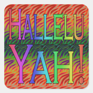 Hallelu Yah! Square Sticker