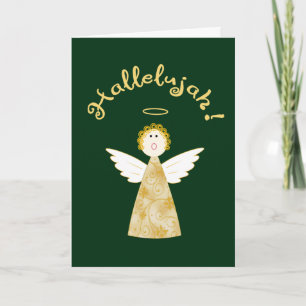 Hallelujah Angel Funny Christmas Holiday Greeting