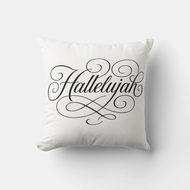 Hallelujah Monogram Cushion (Front)