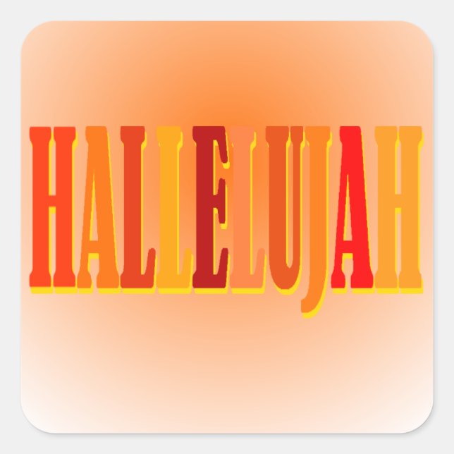 Hallelujah Stickers (Front)