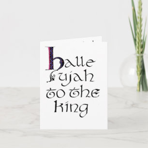 Hallelujah to the King Notecard