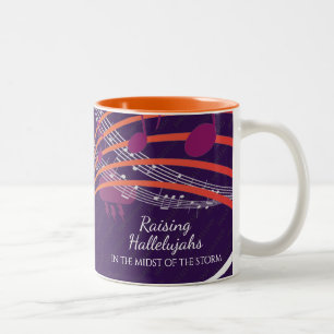 HALLELUJAHN Personalised PURPLE Two-Tone Coffee Mug