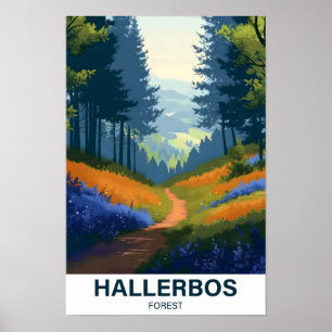 Hallerbos Forest Halle Brabant  Flandria Belgia Poster