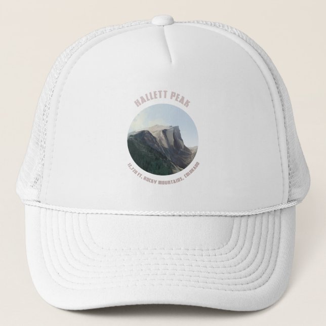 'Hallett Peak' Trucker Hat (Front)