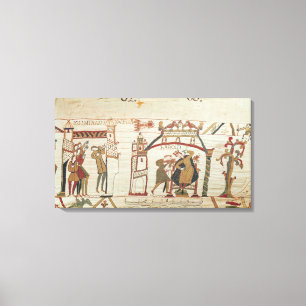 Halley's Comet and Harold Receiving Bad News Canvas Print