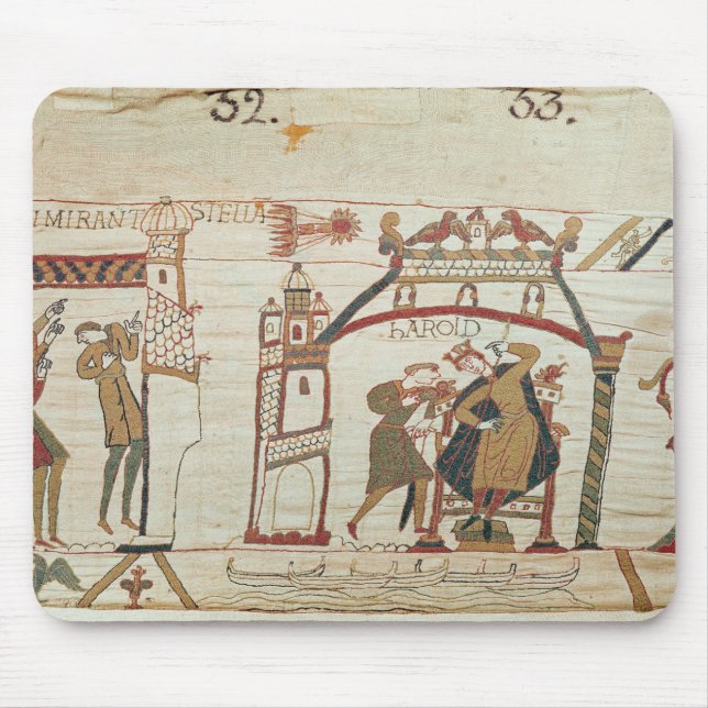 Halley's Comet and Harold Receiving Bad News Mouse Mat (Front)