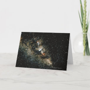 Halleys Comet  in the Milky Way Card