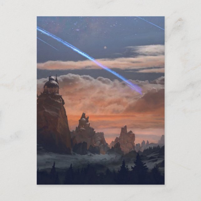 Halley's Comet Postcard (Front)