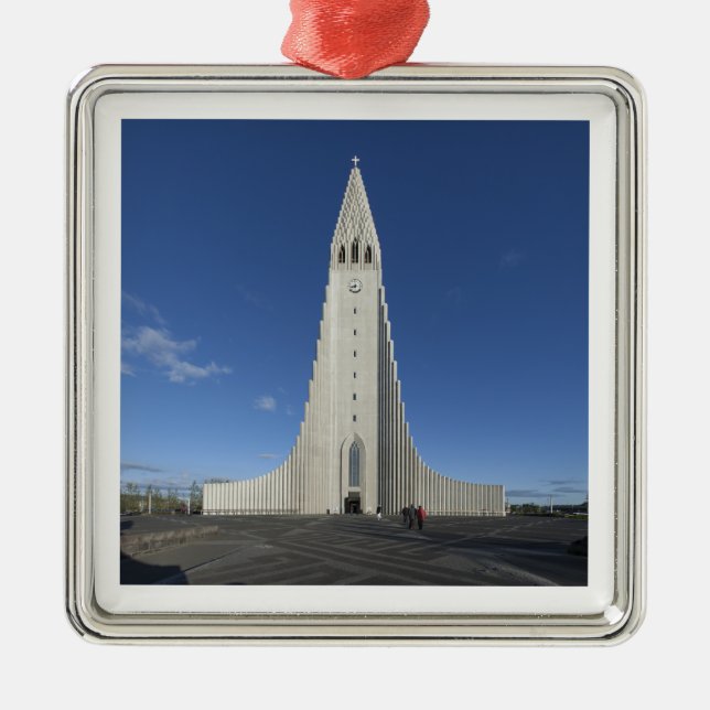 Hallgrímskirkja Metal Tree Decoration (Front)