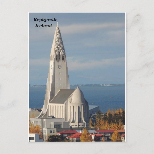 Hallgrímskirkja, Reykjavik, Iceland Postcard (Front)