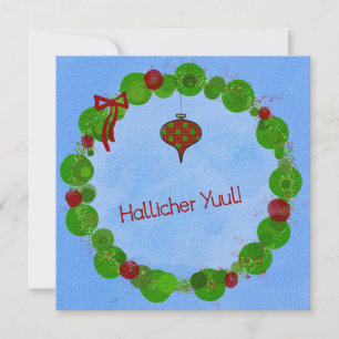Hallicher Yuul! Holiday card design