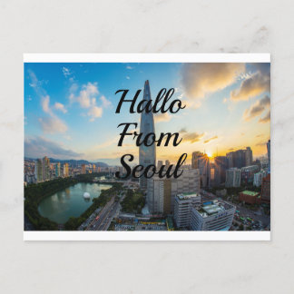 Hallo from Seoul Postcard