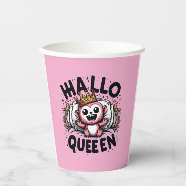 hallo queen paper cups (Front)