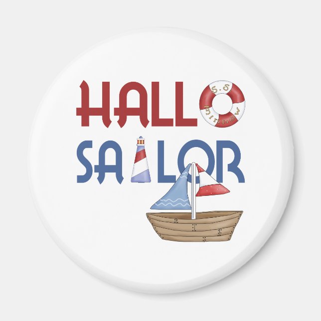 Hallo Sailor Magnet (Front)