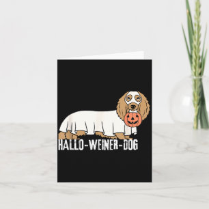 Hallo-Weiner-Dog Dachshund Halloween Dog Card