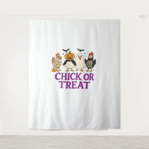 Hallobubu Halloween Cute & Spooky Witch Cat T-Shir Tapestry