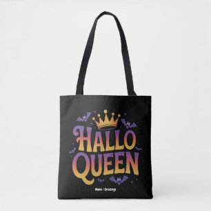 Halloqueen Bat Women Costume Crown Your Spooky Tote Bag