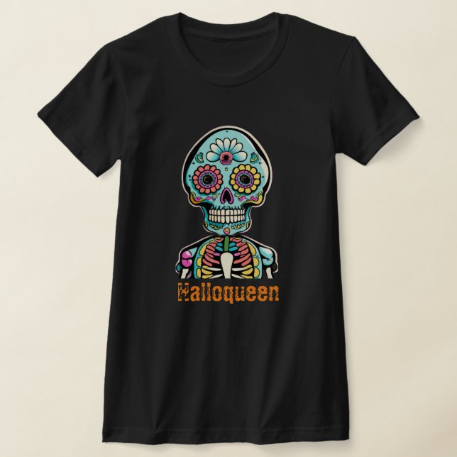 Halloqueen t-shirt  (Laydown)