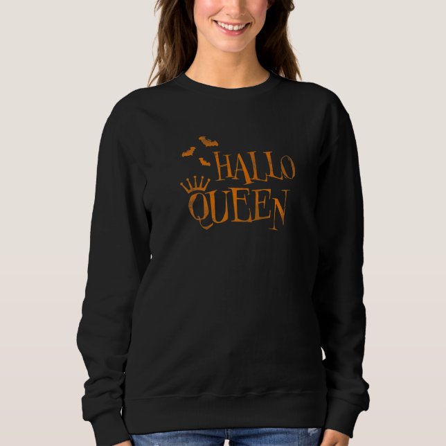 Halloqueen Vintage Halloween Sweatshirt (Front)
