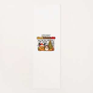 HalloThanksMas Funny Cute Halloween Thanksgiving C Yoga Mat