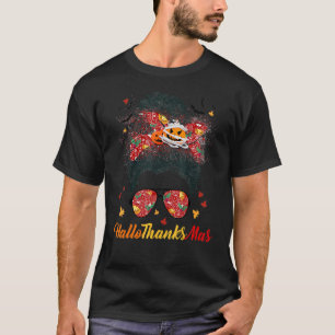 Hallothanksmas Hallloween Christmas Thanksgiving M T-Shirt