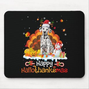 HalloThanksMas Halloween Thanksgiving Christmas Da Mouse Mat