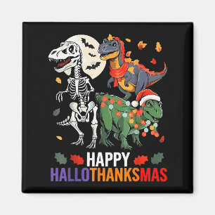 Hallothanksmas Halloween Thanksgiving Christmas Di Magnet