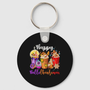 Hallothanksmas Halloween Thanksgiving Christmas Key Ring