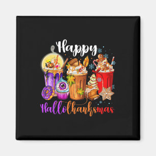 Hallothanksmas Halloween Thanksgiving Christmas Magnet