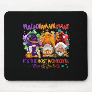 Hallothanksmas It's The Most Wonderful Time Of The Mouse Mat
