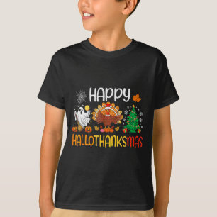Hallothanksmas Shirt Funny Halloween Thanksgiving