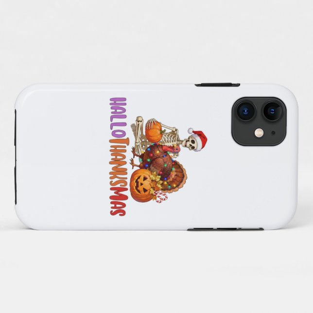 Hallothanksmas T-Shirt Baby Bodysuit Case-Mate iPhone Case (Back (Horizontal))