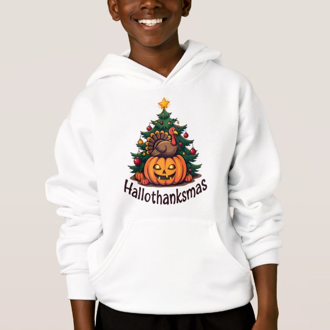 Hallothanksmas Trio: Pumpkin, Turkey & Christmas (Front)