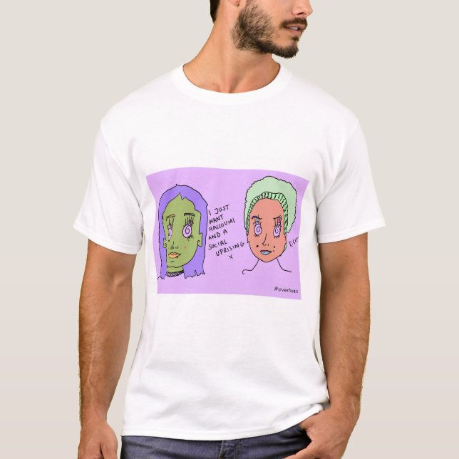 Halloumi | Basic T-Shirt | #overheard (Front)
